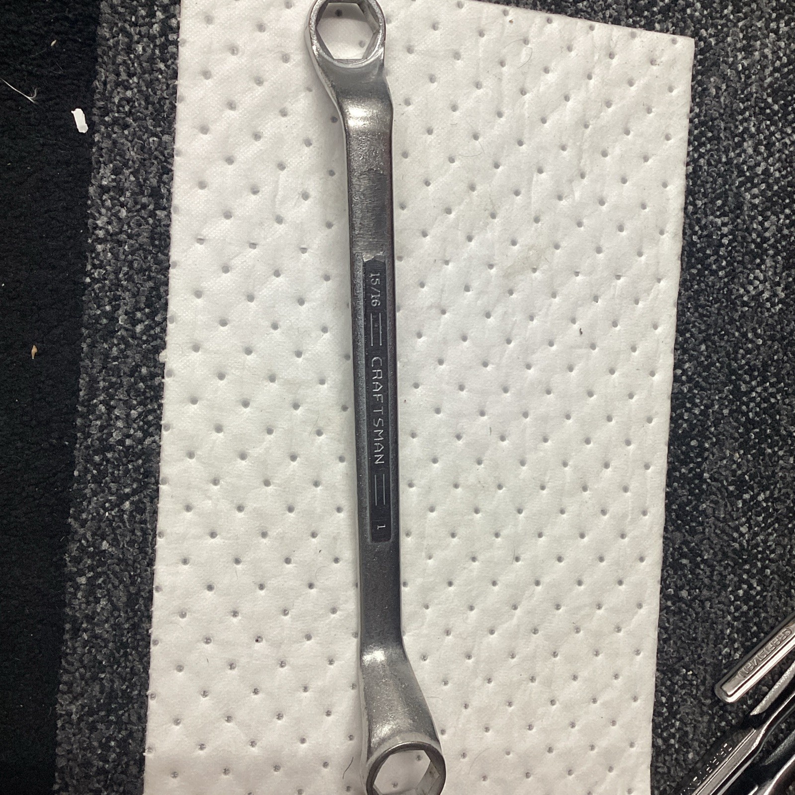 Craftsman Very Rare Six 6 Point Double Box End Wrench Part # 43719 =V= (READ) gallery