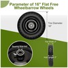 Durable 16" Solid Wheelbarrow Tires - 5/8" & 3/4" Bearings gallery