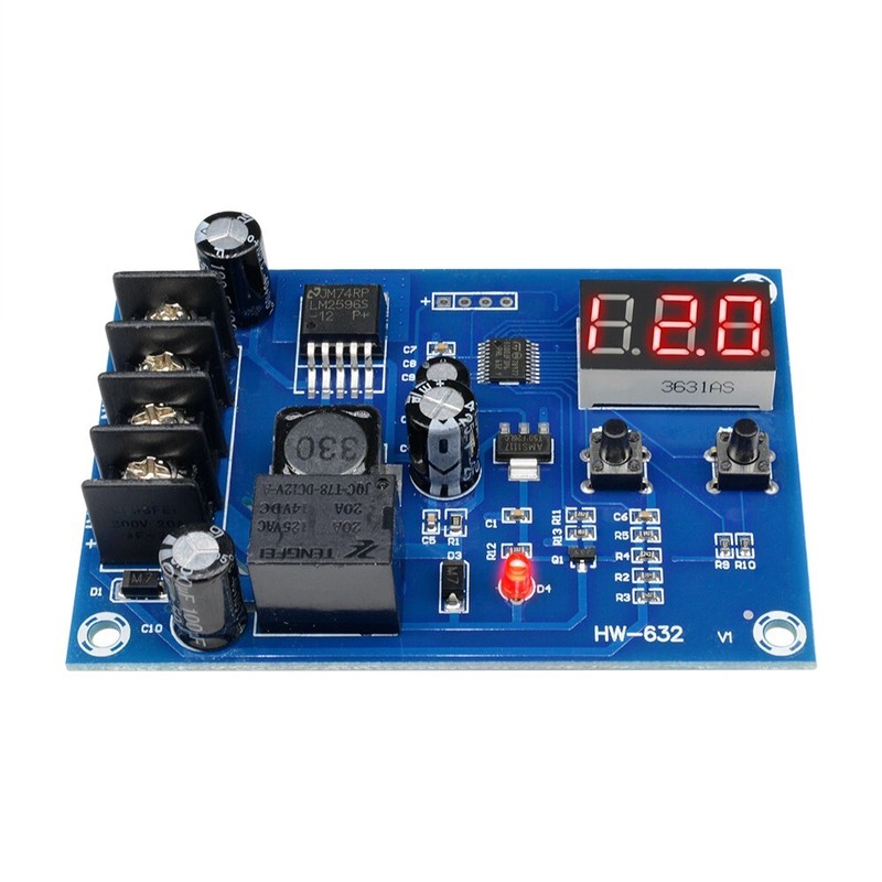 12V - 24V Battery Charge Controller Protection Module w/ LED Voltmeter XH-M603 gallery