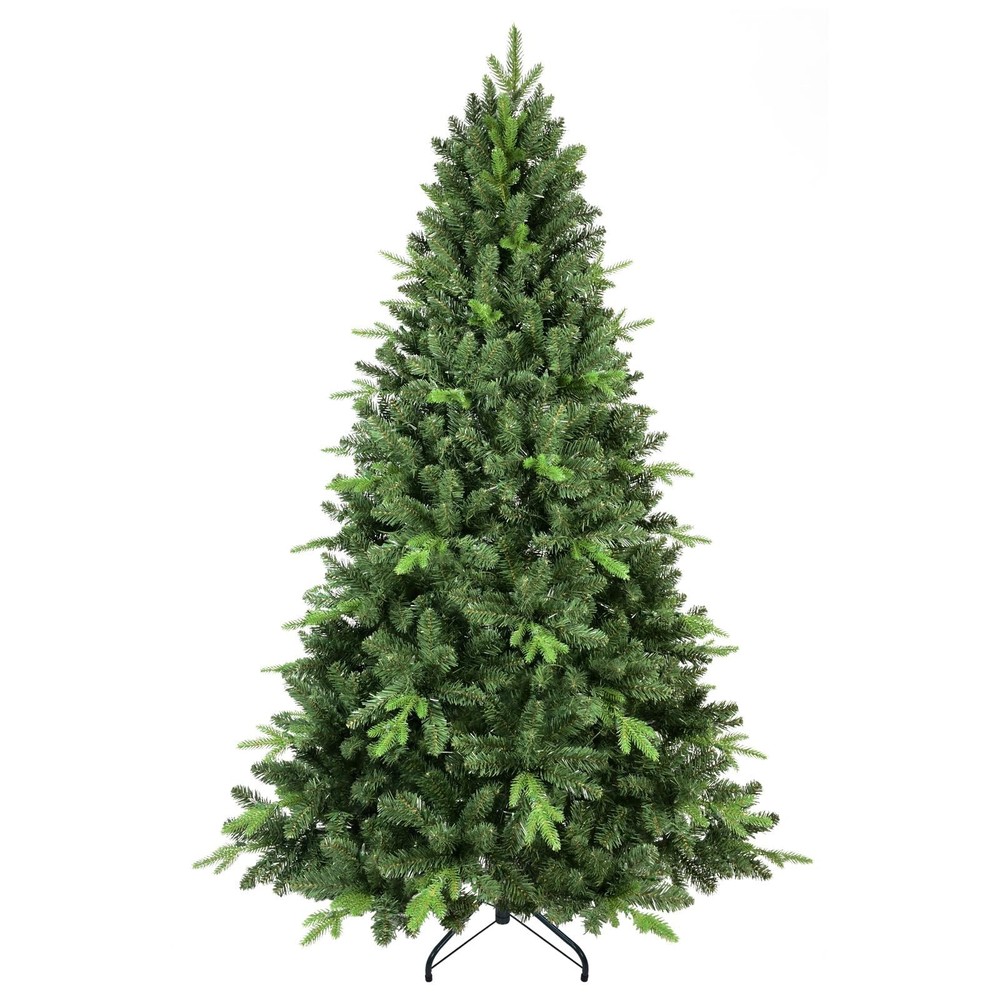 MAKEATREE 6ft Artificial Christmas Tree with 1296 Mixed PE & PVC Tips, Unlit ...
