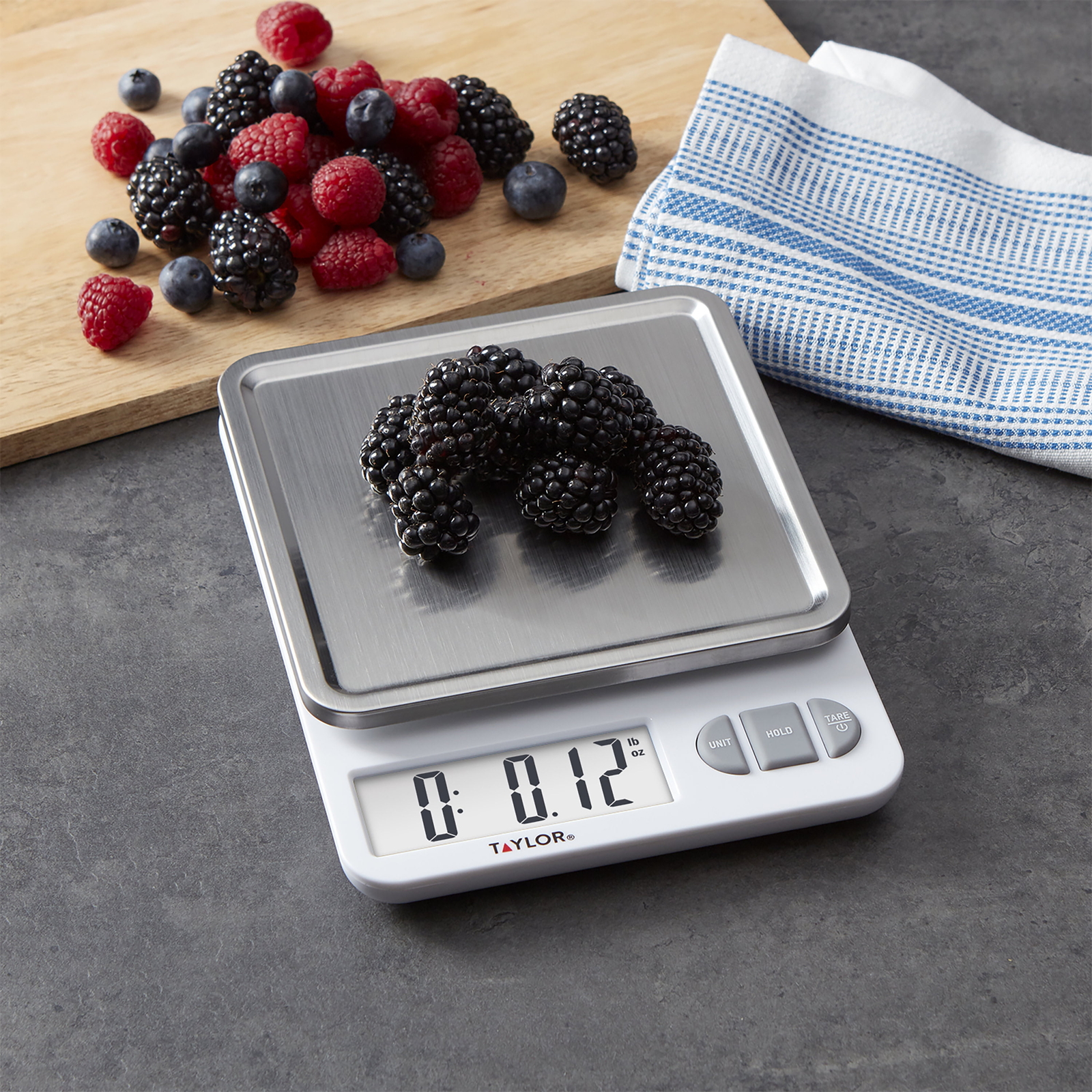 Taylor 11lb Digital Kitchen Scale and Food Scale with Removable Stainless Steel gallery