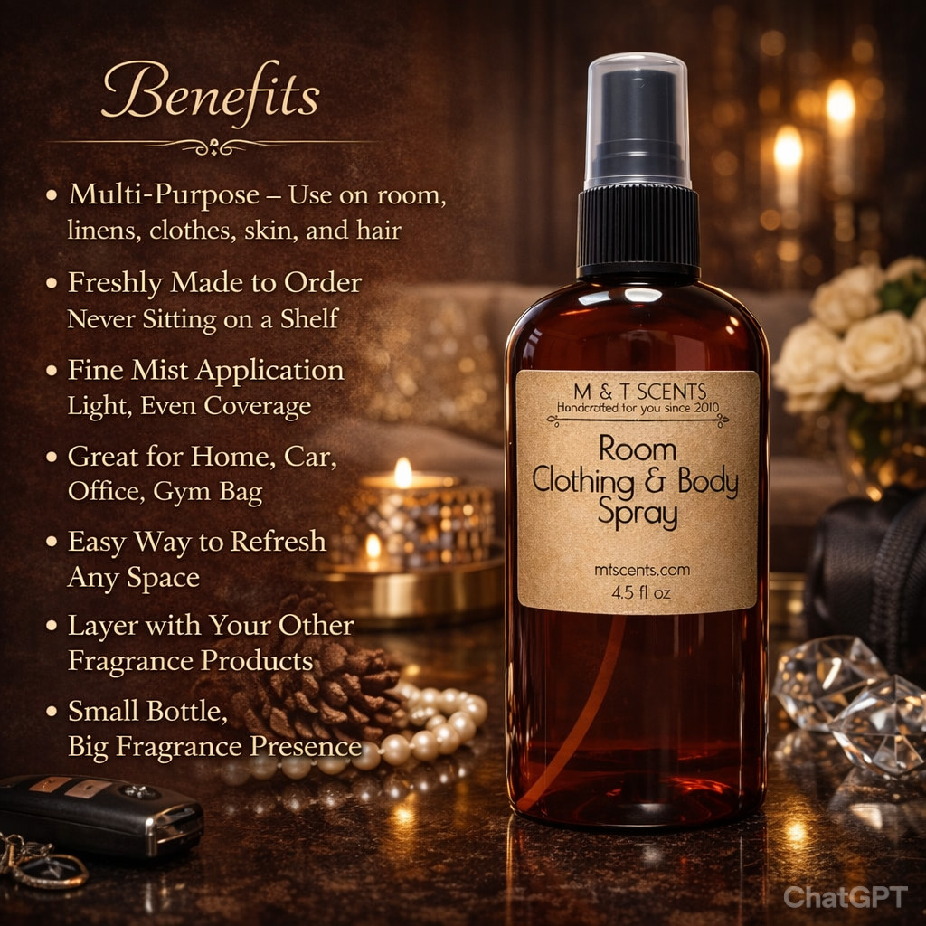 EXTRA strength ROOM CLOTHING & BODY SPRAY 4.5oz Handcrafted~ Made FRESH for YOU gallery