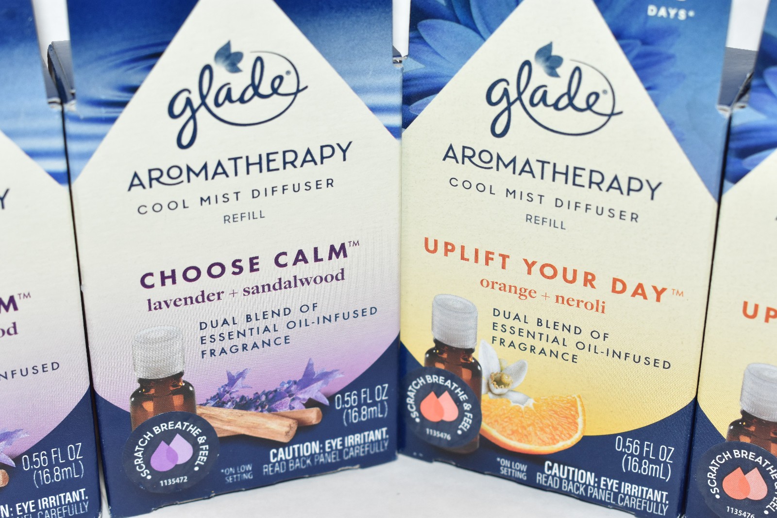 Glade Cool Mist Diffuser Refills Calm Uplift Lavender Sandalwood Orange Neroli gallery