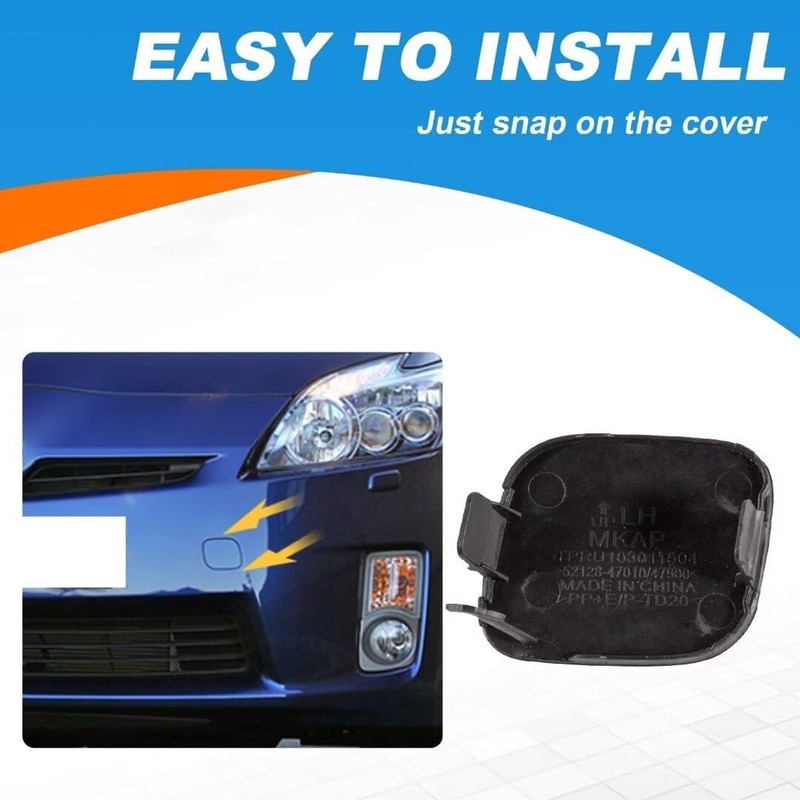 Car Front Bumper Tow Hook Cover Cap Towing Eye Fit for Toyota Prius 2009 2010... gallery