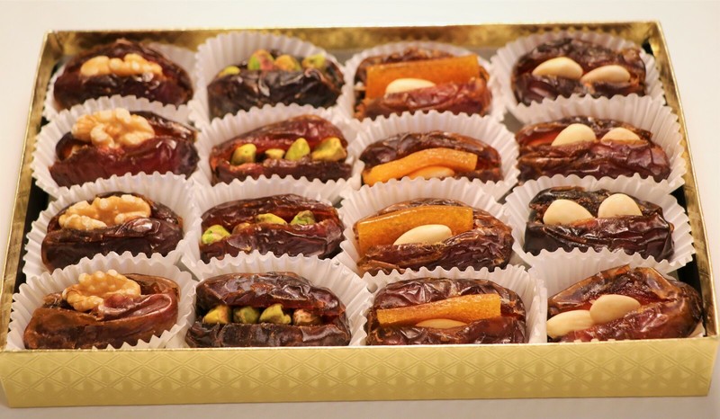 Assorted Dates with Nuts, Stuffed Medjool Dates, Gluten Free Healthy Snack gallery