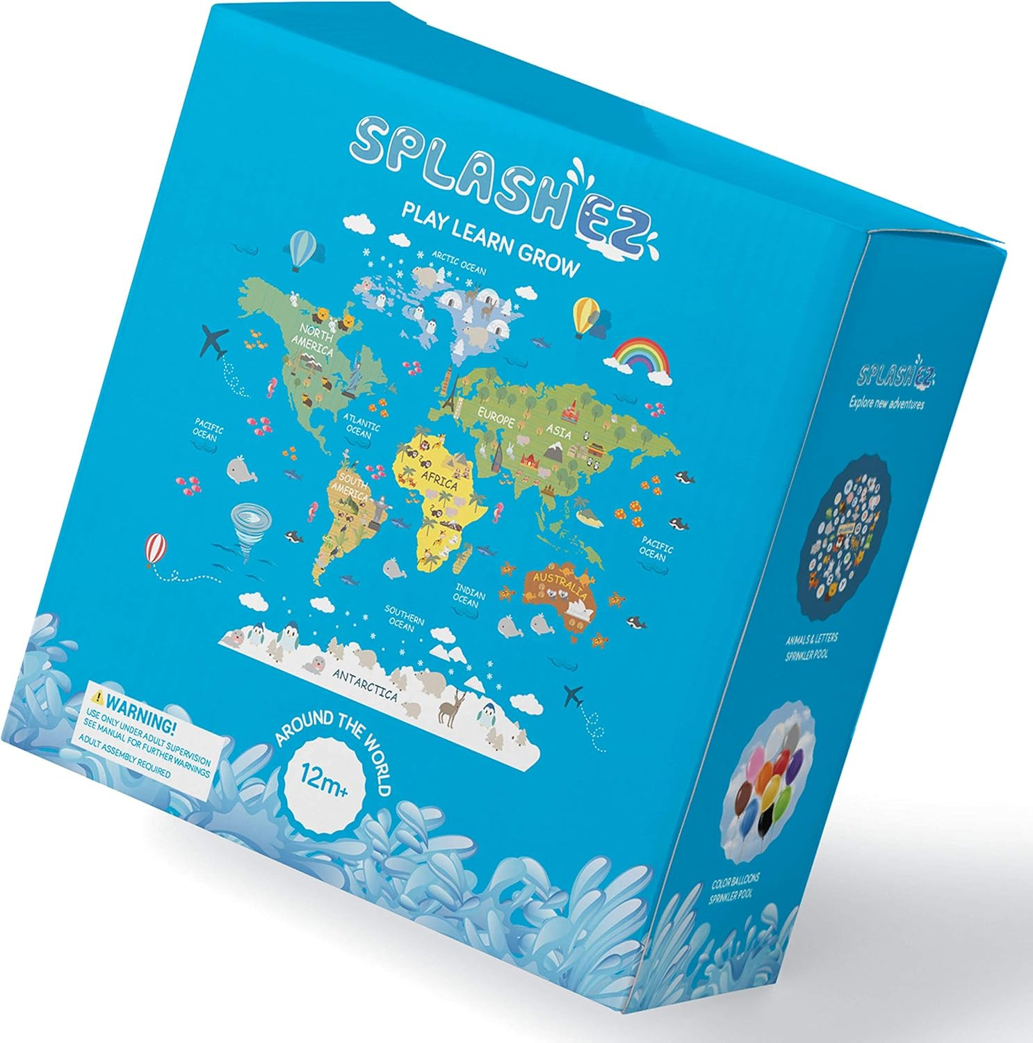 SplashEZ 3-in-1 Splash Pad, Sprinkler for Kids and Baby Pool for Learning – Chil gallery