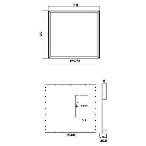 2x2 LED Flat Panel (2 Pack) - 4000K, TRP-03X02-WAD-840 gallery