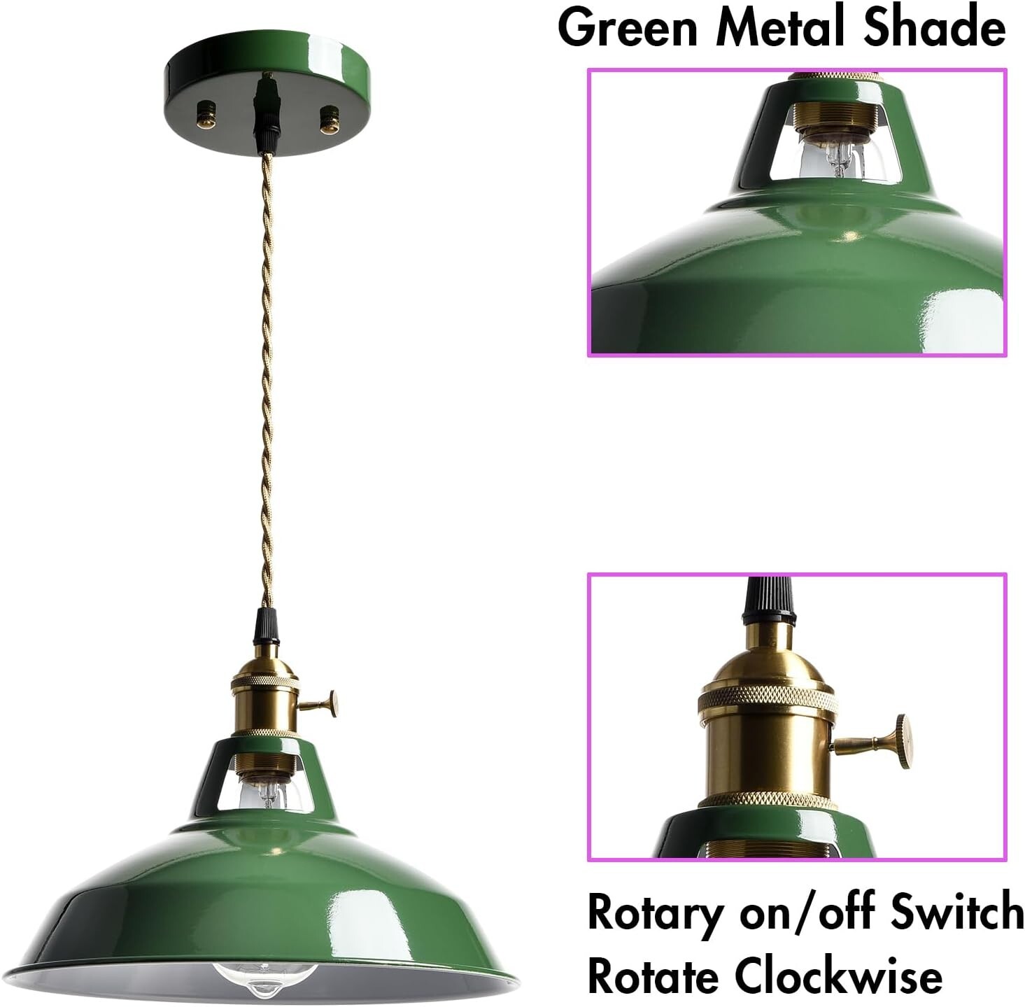 Macaron Green Pendant Lights Metal Barn Kitchen Island Pendant Light Fixture gallery