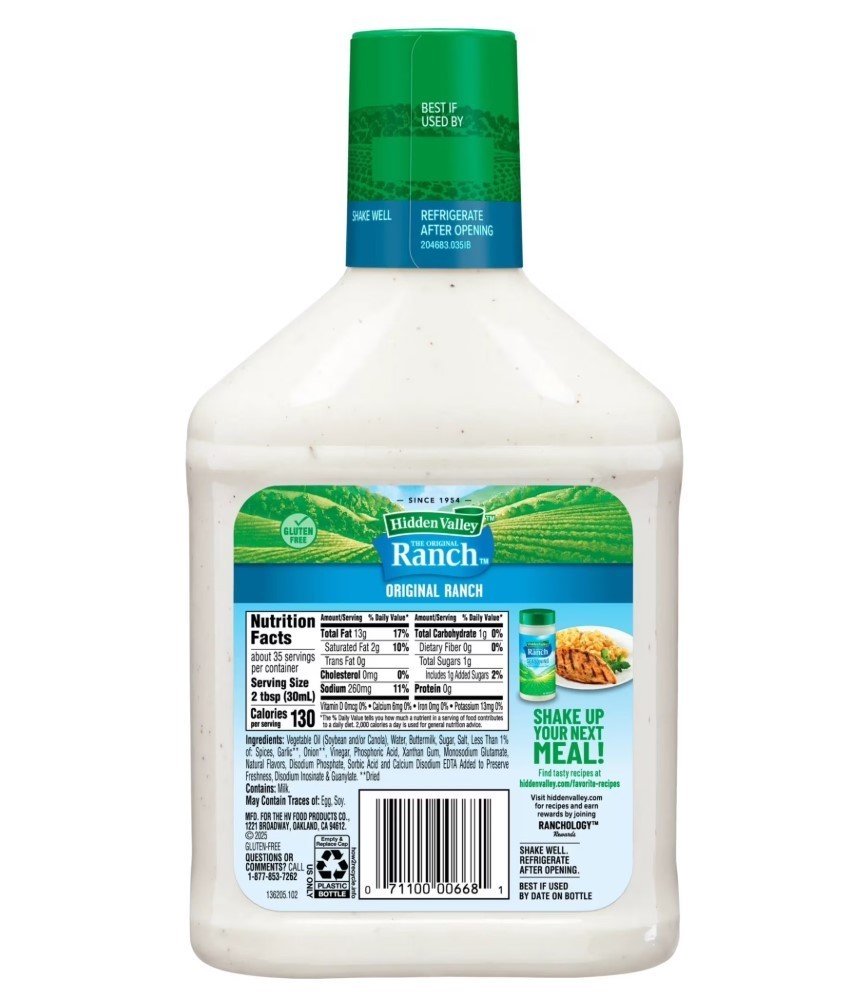 Hidden Valley The Original RANCH Dressing 36 oz Bottle - 2 PACK gallery