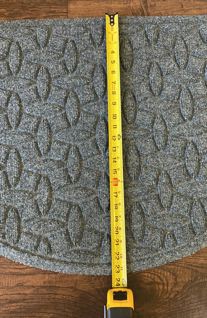 Weather Guard Diamonds & Skid Resistant 18” x 28” Door Mat in medium gray gallery