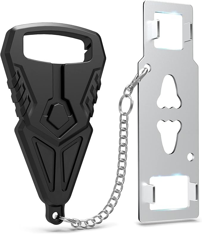 Universal Portable Door Lock for Travel Additional Safety Various Types of Doors gallery