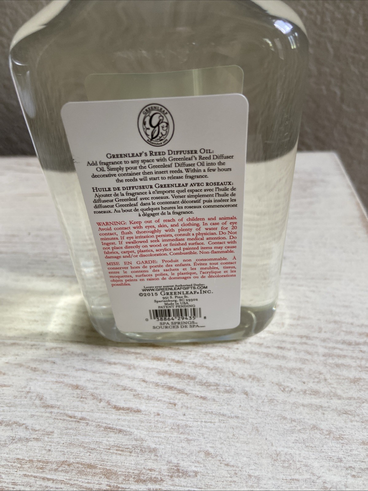 Greenleaf Reed Diffuser Oil Refill - Sea Springs 8.5 Fl oz NEW gallery