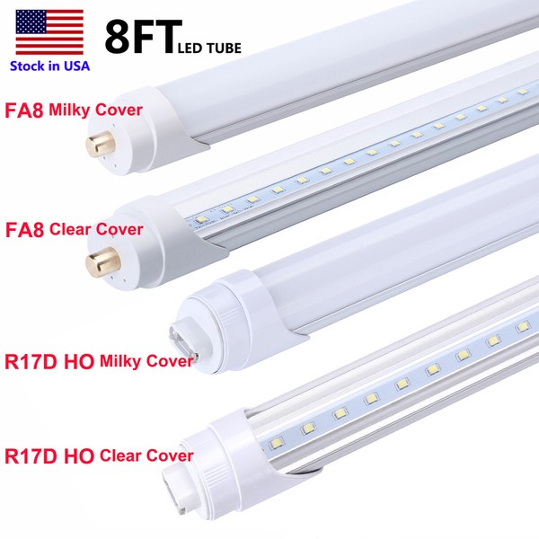 8FT FA8 or R17D LED Shop Light Bulbs 6000K 45W F96T12 T8 8 Foot LED Tube Light gallery