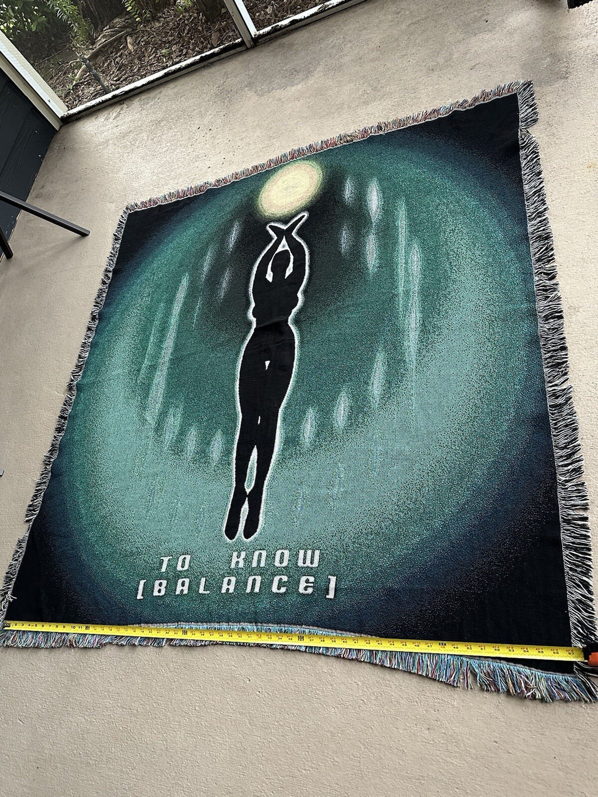 Fringed Blanket with “To Know (Balance)” – Cozy & Stylish Home Accent gallery