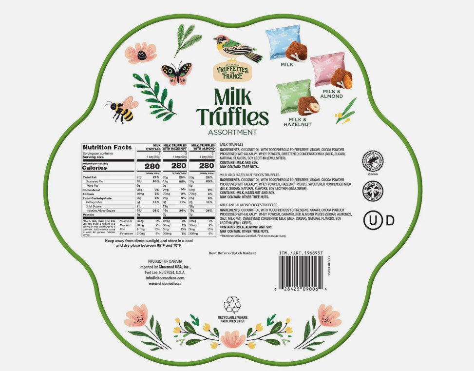 2 Pack Truffettes de France Milk Truffles Assortment Floral Tin 14 Oz Each gallery