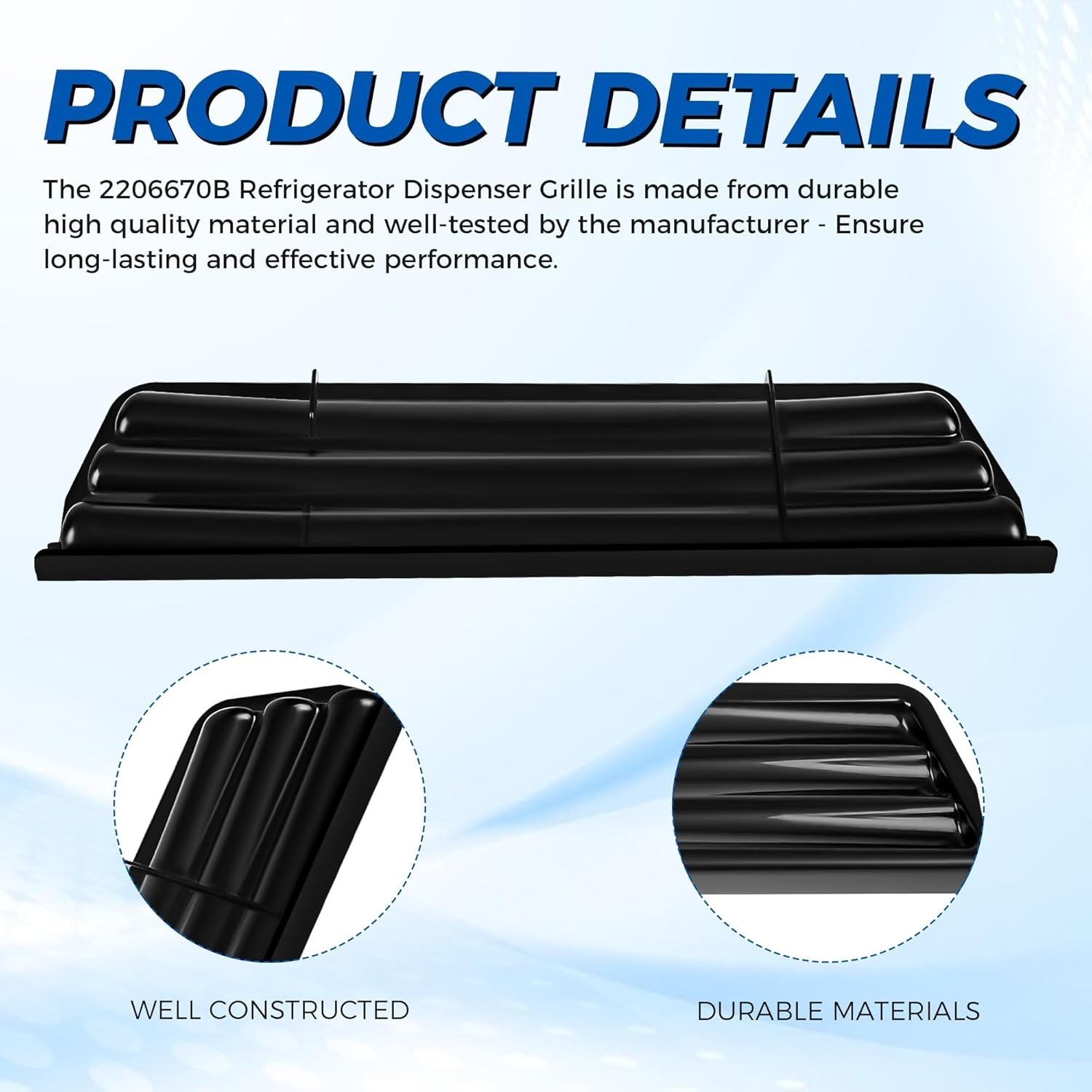 Refrigerator Dispenser Overflow Grille For Whirlpool GC3SHEXNT00 GC3SHEXNT01 gallery