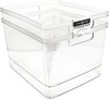 2-Pack Extra-Large Clear Storage Bins 11.5” L x 14” W x 9” H w/Cutout Handles... gallery