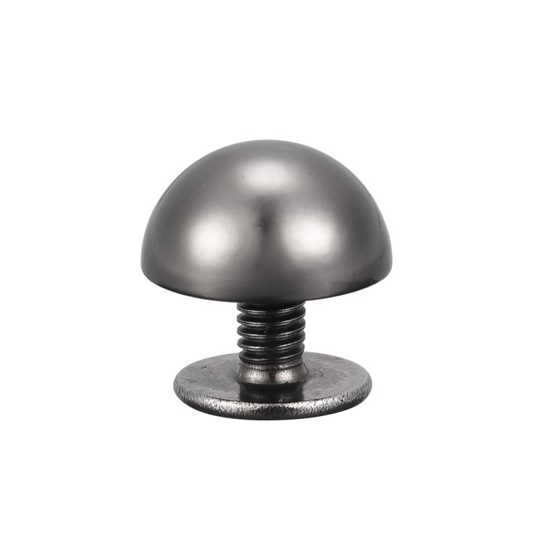 10x6mm Screw Back Rivets Solid Round Head Leather Studs Black 20 Sets gallery