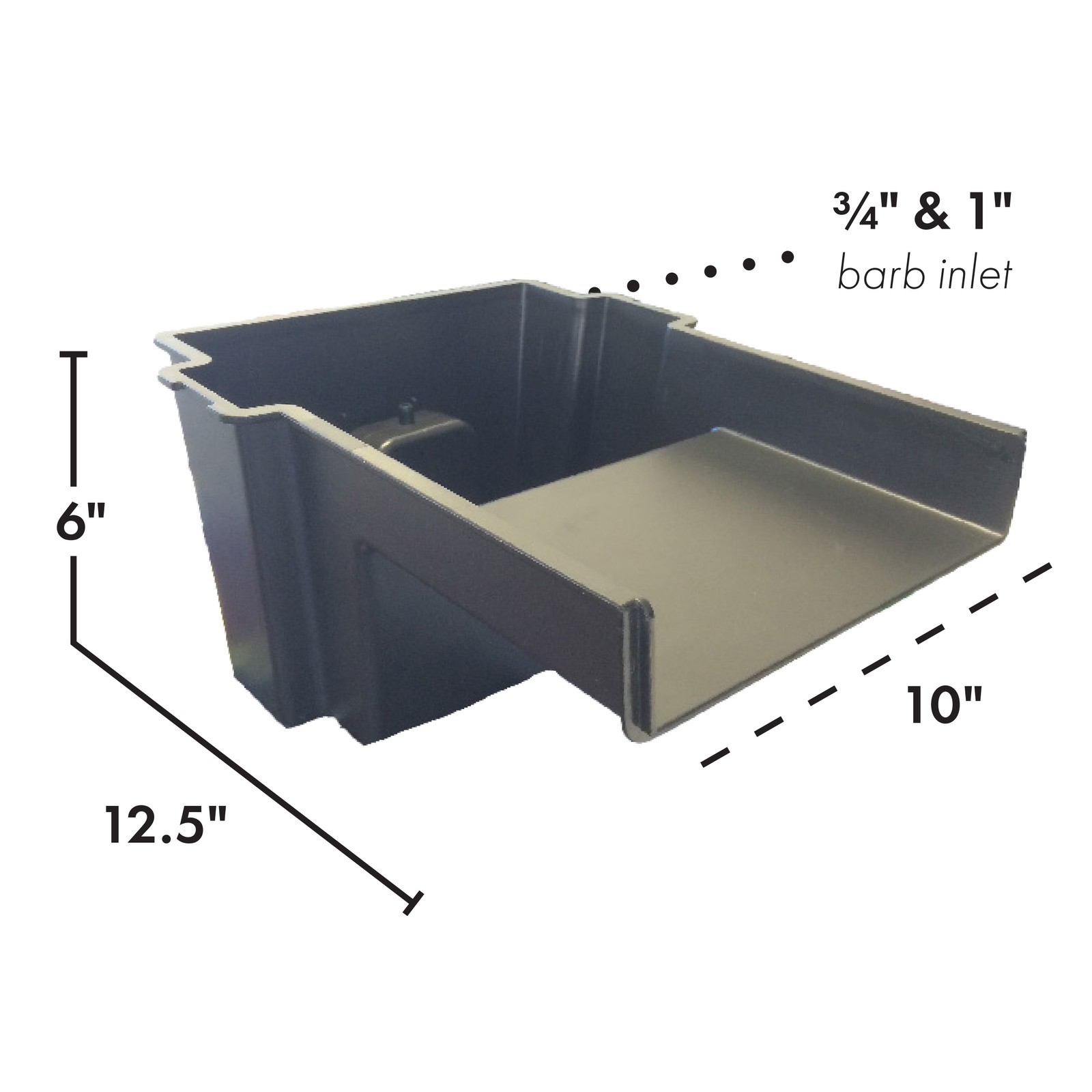 10" Waterfall Spillway Kit for ponds up to 1000 gal, 500 GPH Pump, 10' Tubing gallery