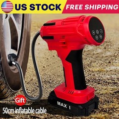 21V 150PSI Cordless Rechargeable Battery Air Compressor Pump Car Tire Inflator