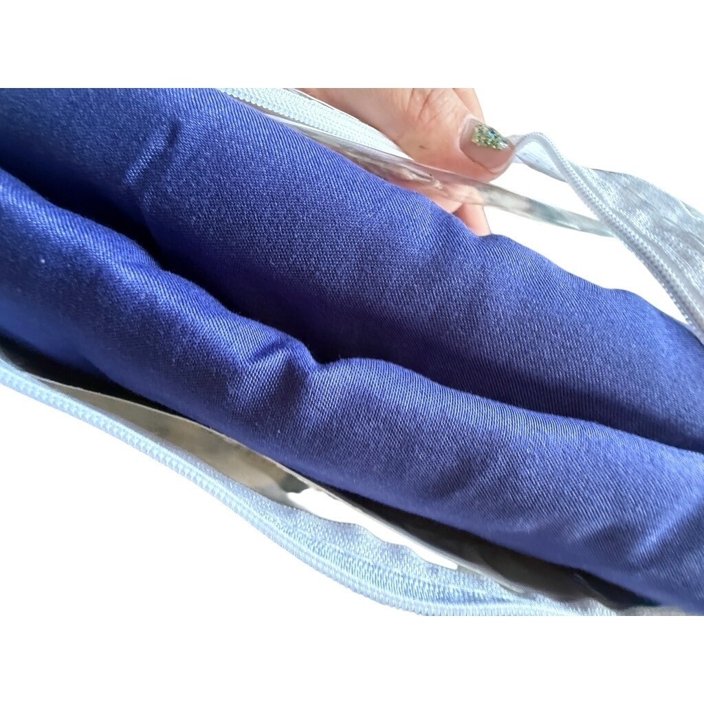 LDC Lux Decor Collection Queen Fitted Sheet Royal Blue Deep Pocket 16" Soft NEW gallery