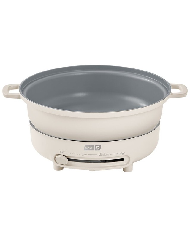 Dash 8Pc Stacking Cookware Set With Electric Burner White gallery