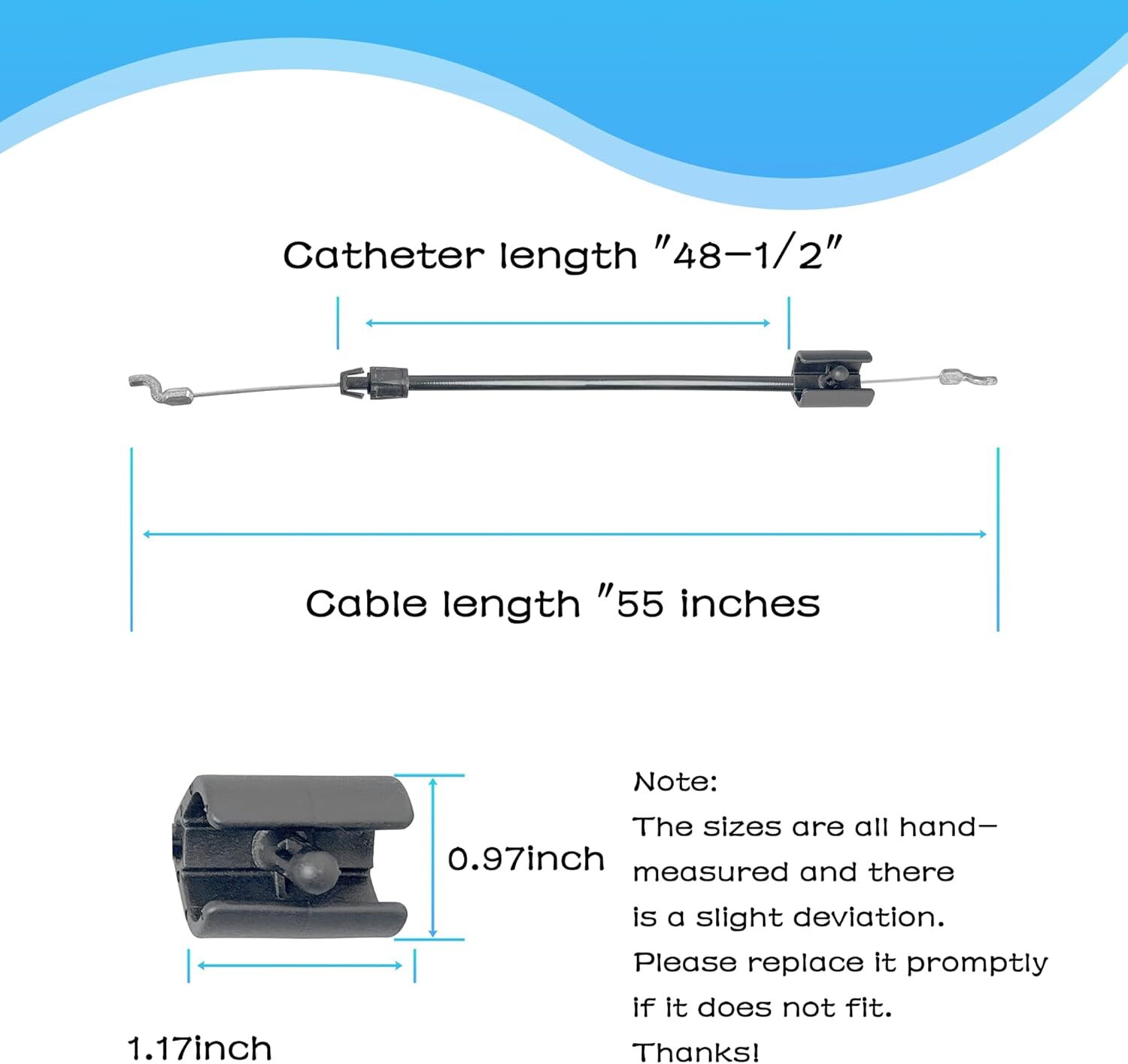 532427497 Control Cable for Zone HU800AWD HD775HW Husqvarna 197740 427497 gallery