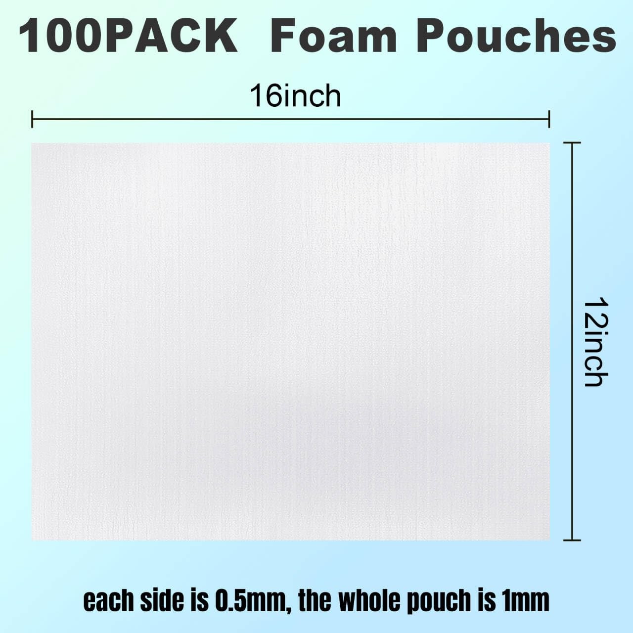100Pack Foam Pouches,12" X 16" Dish Packing Foam Cushion Foam for Packing Dis... gallery