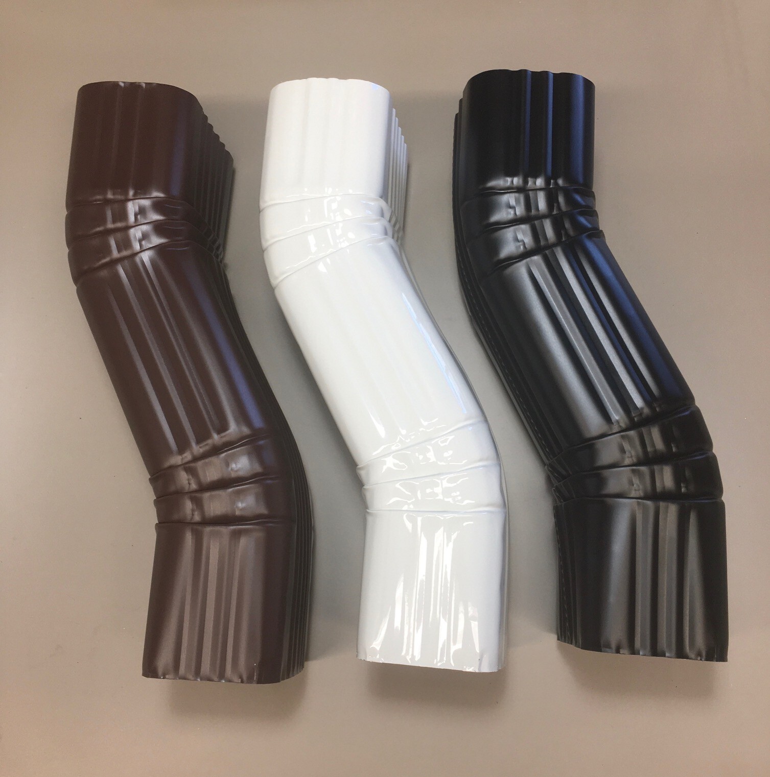 Downspout Leader Gutter OFFSET 3x4 Aluminum [Offset = 3"/A-Style] 3 Color Choice gallery