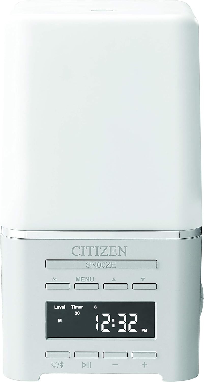 New Citizen Sens Time-white Digital Tabletop Contemporary Clock W/ Alarm CC1036 gallery
