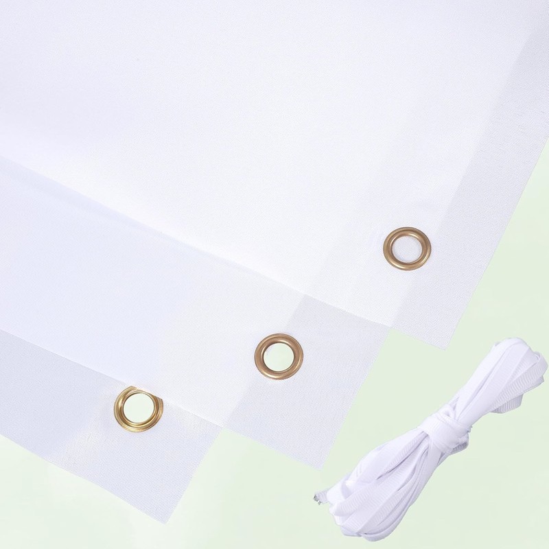 Versatile 2-Pack 2x4 Ft White Blank Banners for Indoor & Outdoor Events gallery