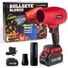 Bullseye Pro Cordless Leaf Blower with 20V Lithium-Ion Battery, 21,000 RPM, 100 gallery