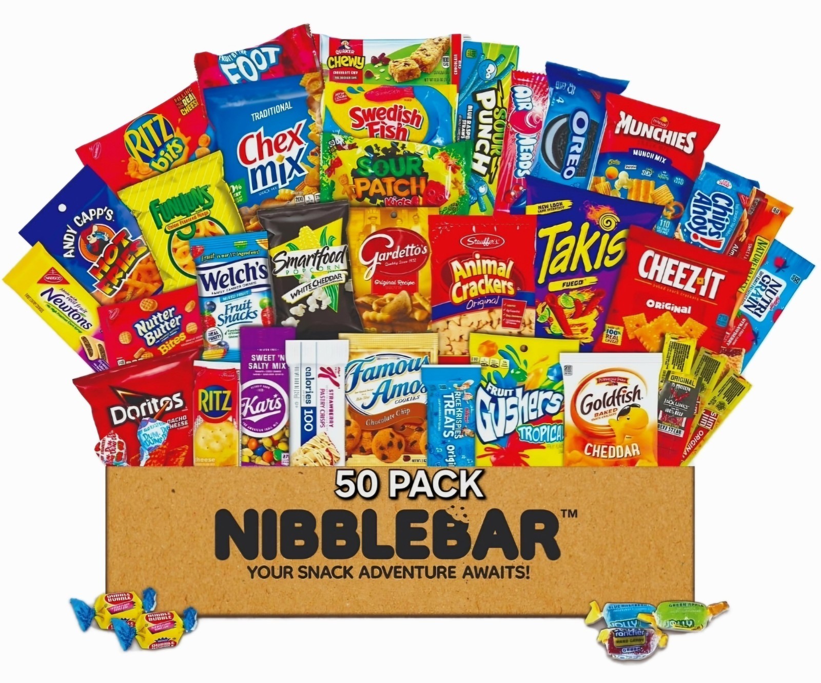 NIBBLEBAR Variety Snack Box Care Package (50 Count) gallery