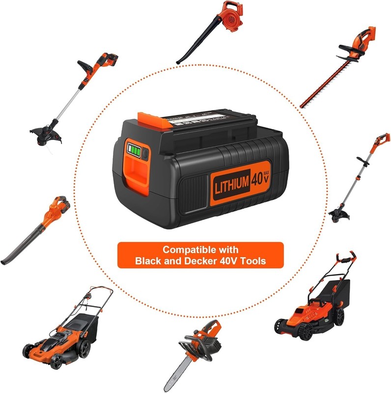 2 PACK 40V 2.0Ah for Black Decker 40 Volt Max Lithium Battery LBXR36 LBX2040 gallery