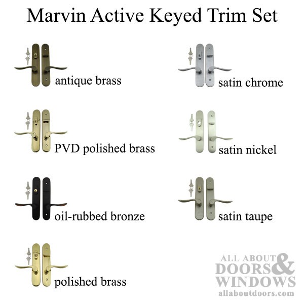 Marvin Door Handle Active Keyed Multipoint Lock Door Handle Dark Bronze Handle gallery