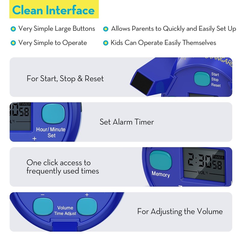 Ted Kangaroo Blast Off Visual Timer for Kids with Audio Rocket Countdown! gallery