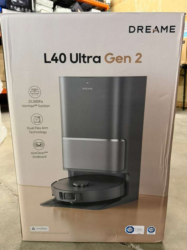 DREAME L40 Ultra Gen 2 Robot Vacuum and Mop with 25,000Pa Suction *SEE DETAILS** gallery