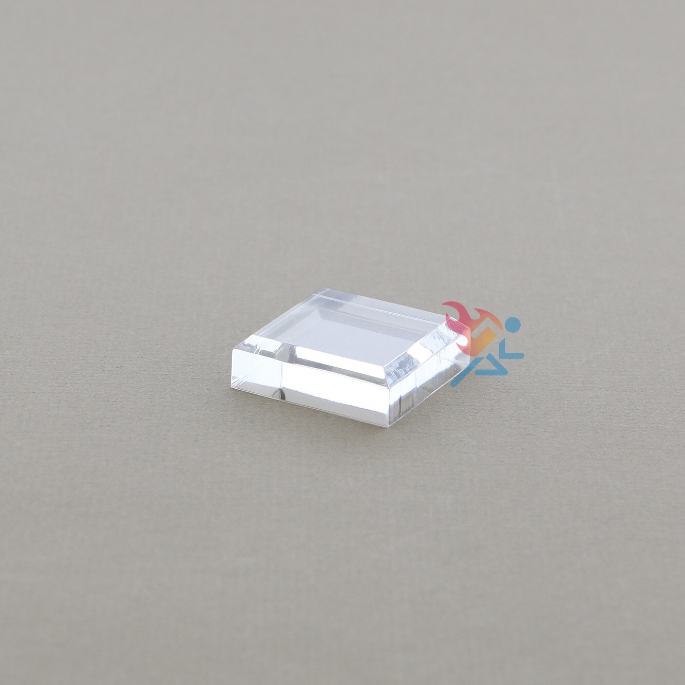Acrylic Display Stand Block Base with Beveled Edge, 3 Pack (1/2" H x 1-1/2" W) gallery