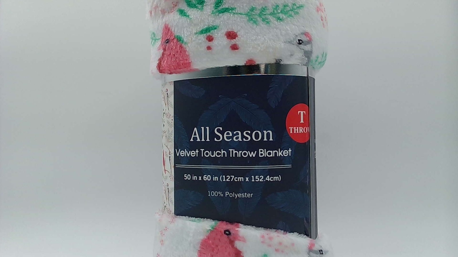 All Season Velvet Touch Throw Blanket White 50”x60” Cardinal gallery