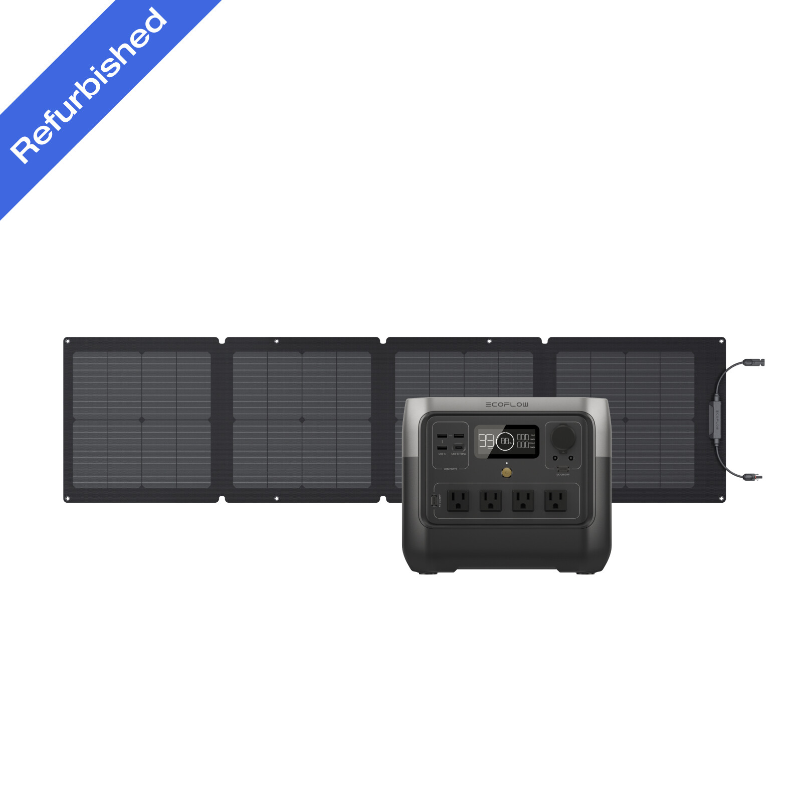EcoFlow Solar Generator RIVER 2 Pro 768Wh+110W Solar Panel Certified Refurbished gallery