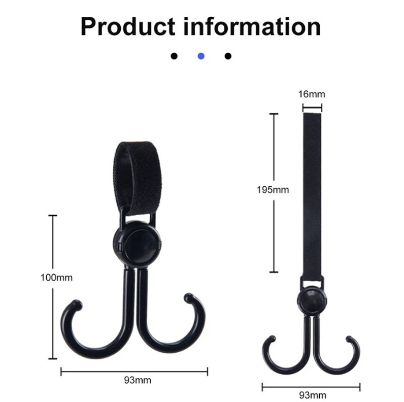 4pcs Universal Car Seat Back Hooks – Interior Hanging Storage Hooks for Bags gallery