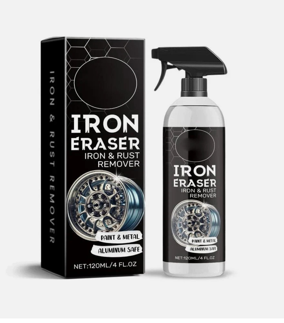 Iron Eraser Rust Remover Spray, Car Wheel Paint Brake Dust Fast Cleaner 120ml gallery
