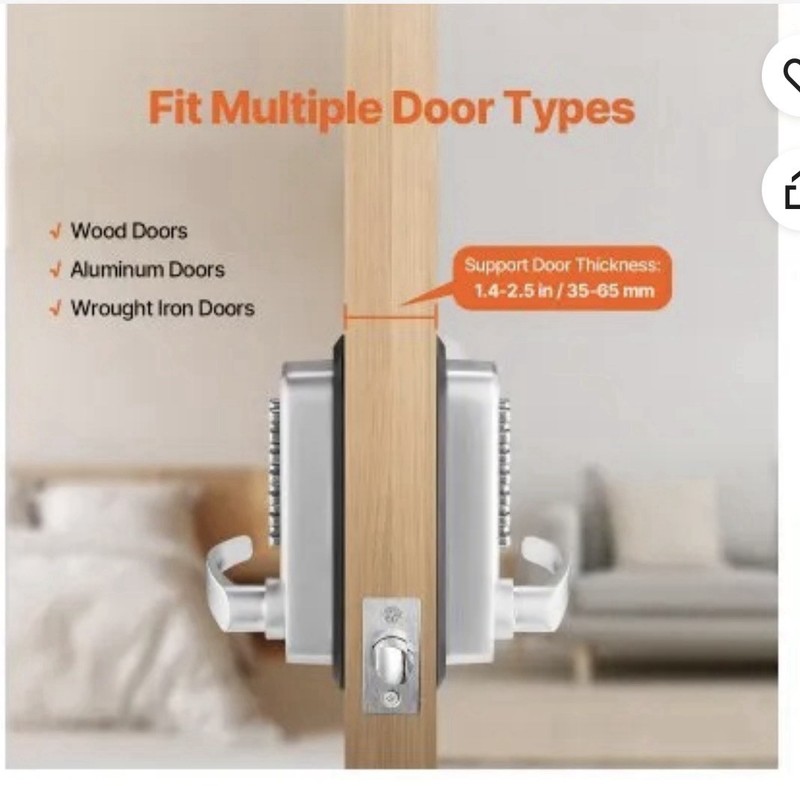 VEVOR Mechanical Keyless Entry Door Lock 14 Key Mechanical Keypad Lock for Home gallery
