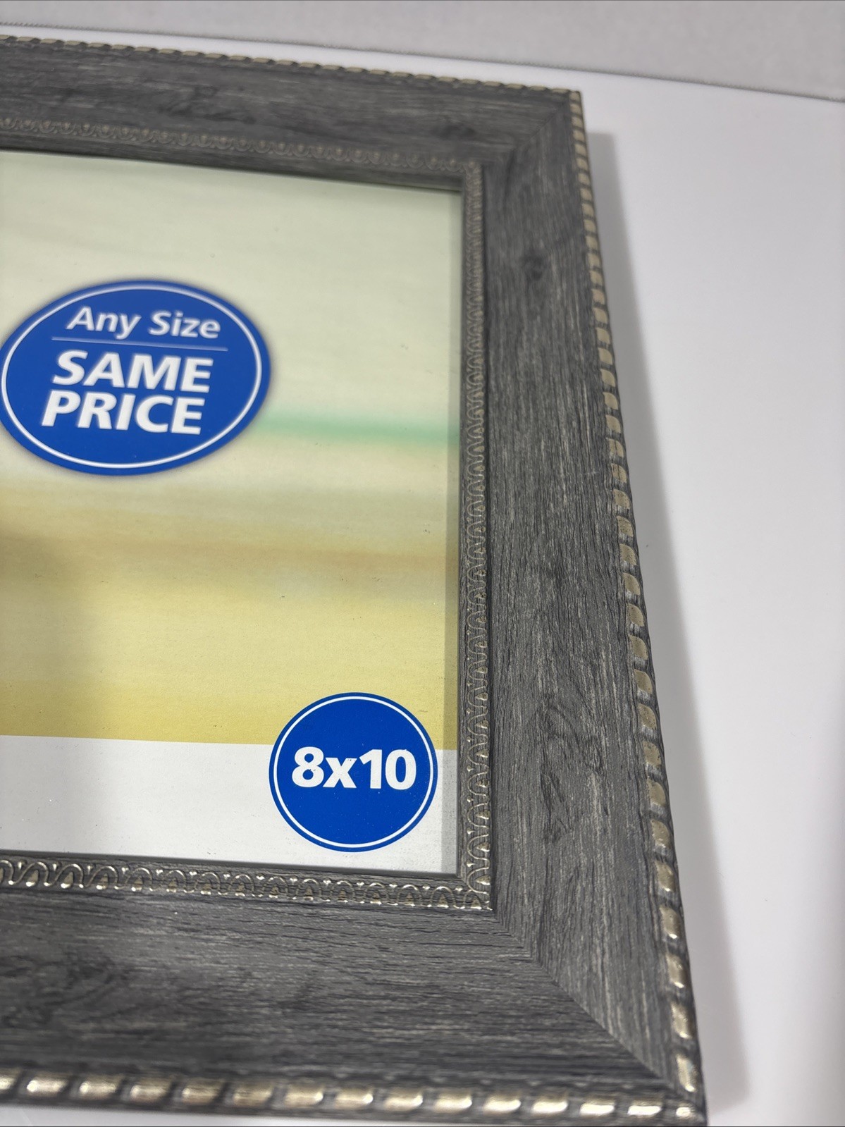 Grey Wood-Effect Picture Frame 8x10 Sliver Hanging Rustic gallery