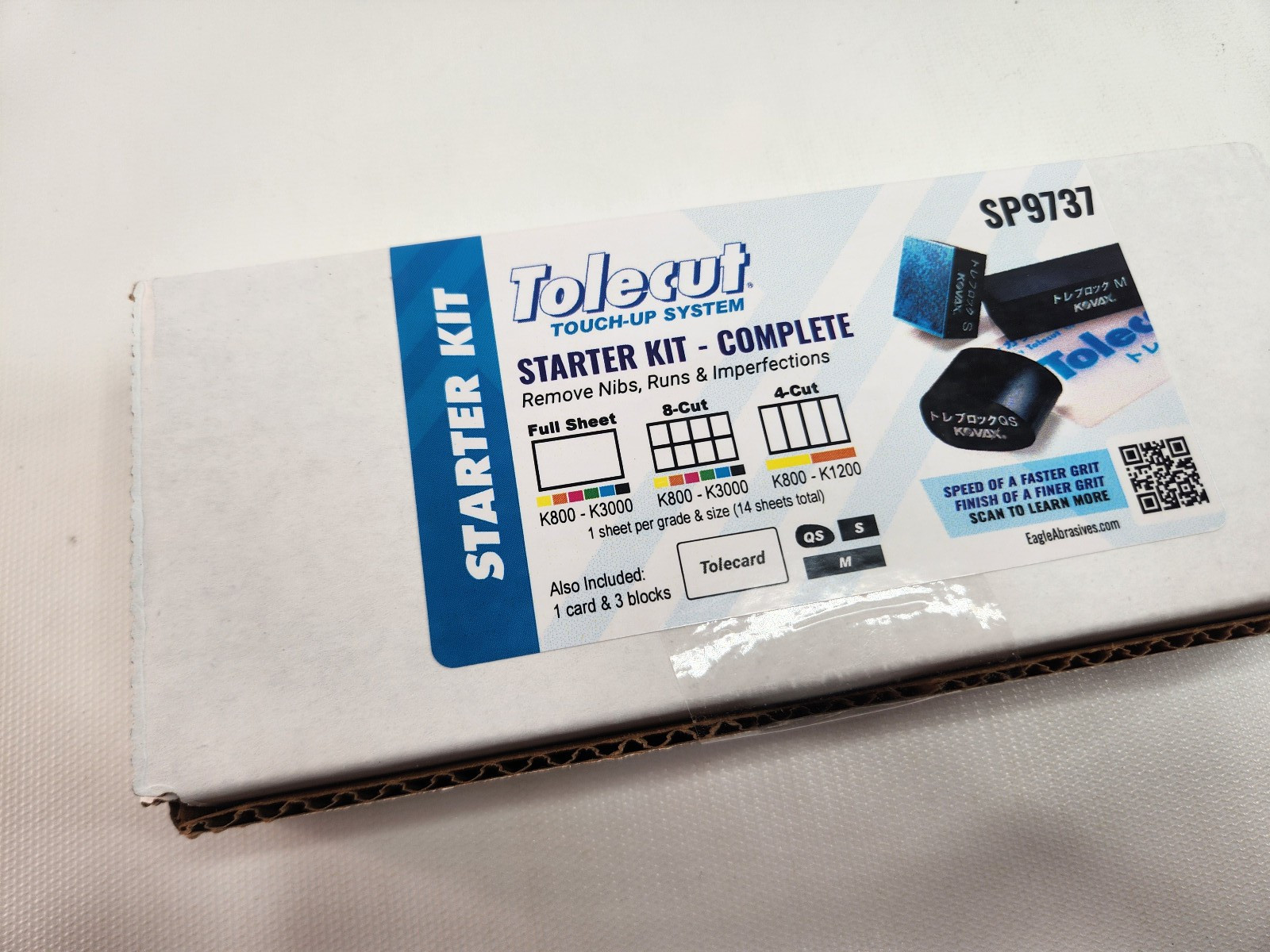 Tolecut Starter Kit PSA Sanding Sheets for Nibs SP9737 K800 - K3000, 14 Sheets gallery