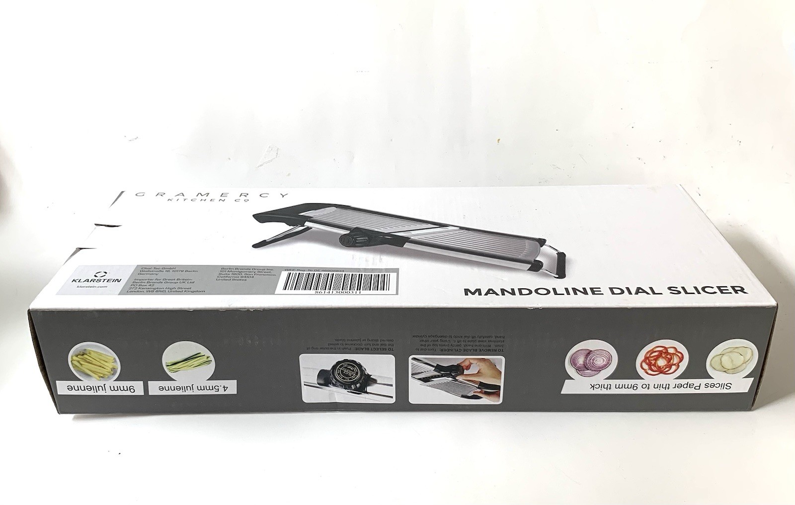 Gramercy Kitchen Co. Adjustable Stainless Steel Mandoline Dial Slicer NEW gallery