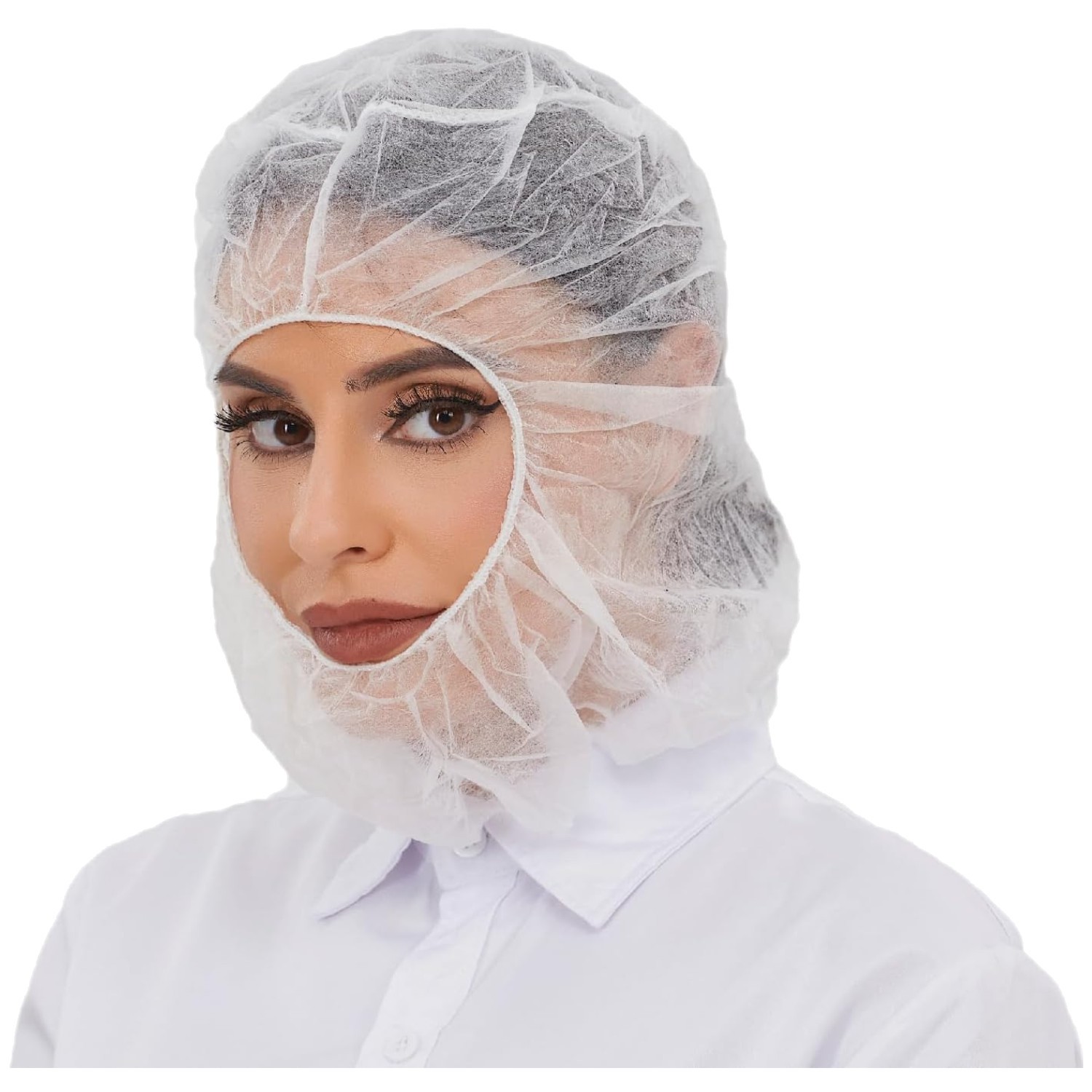 Disposable Hood & Bouffant Cap Combo - Pack of 100 gallery