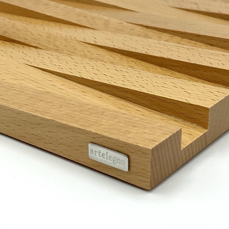 Artelegno Italian Crafted Solid Beech Wood 8” Modern Square Lacquered Trivet gallery