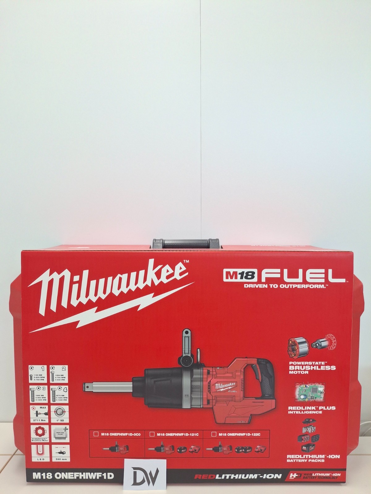 Milwaukee ONEFHIWF1D-0C0 M18 High Torque D-Handle Impact Wrench with Case gallery