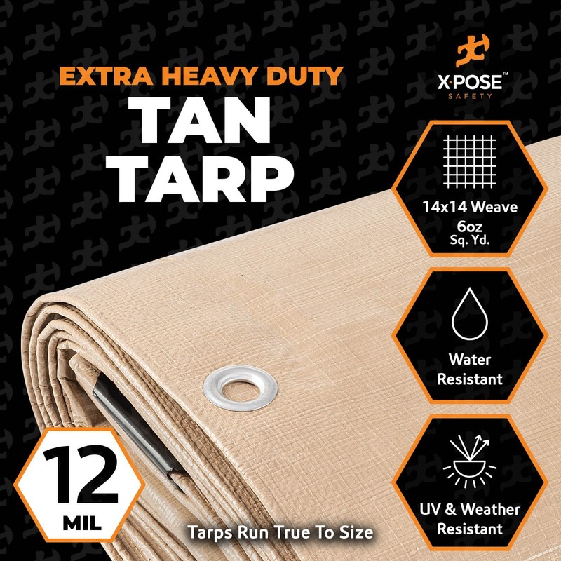 Heavy Duty Poly Tarp Extra Thick 12 Mil Polyethylene gallery